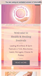 Mobile Screenshot of healthhealingfestivals.co.uk