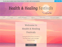 Tablet Screenshot of healthhealingfestivals.co.uk